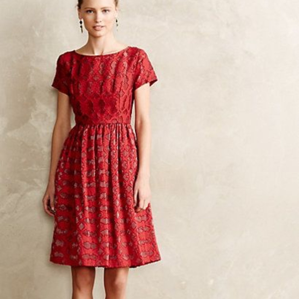 moulinette soeurs bloodred cocktail dress …